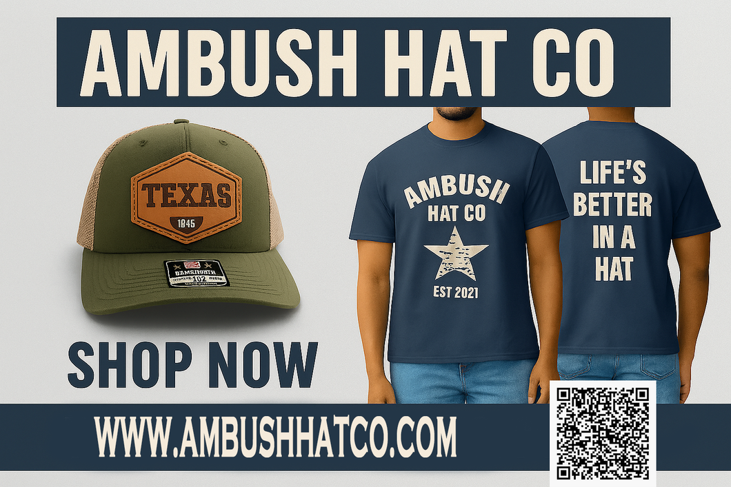 AMBUSH HAT AND T-SHIRT COMBO - TEXAS STYLE